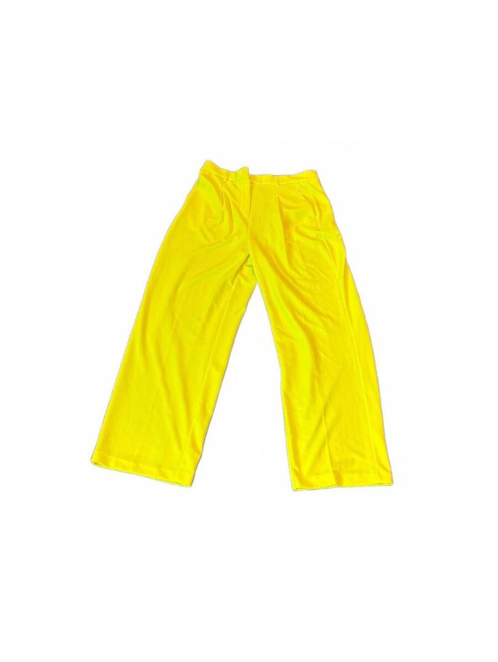 Vero Moda Bright Yellow Wide Leg Pants Size M/32